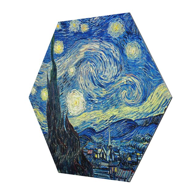 Quadros cidades Vincent Van Gogh - The Starry Night