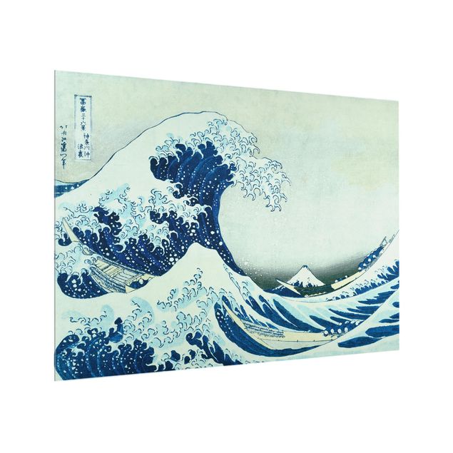 Painel antisalpicos Katsushika Hokusai - The Great Wave At Kanagawa