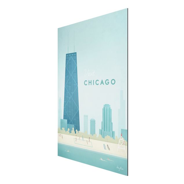 Quadros famosos Travel Poster - Chicago