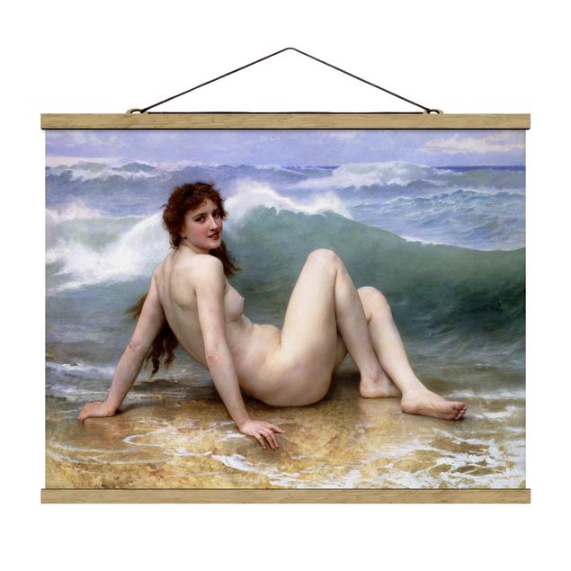 Quadros praia William Adolphe Bouguereau - The Wave
