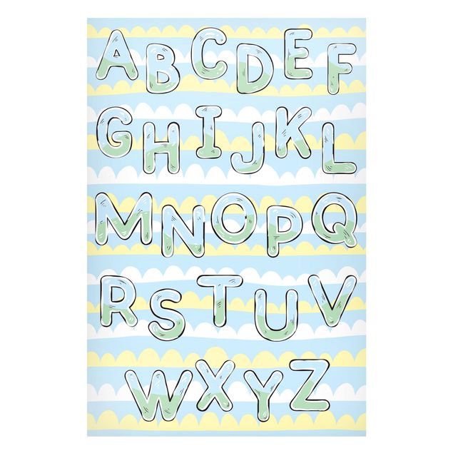 quadro de letras I Am Learning The Alphabet From A To Z