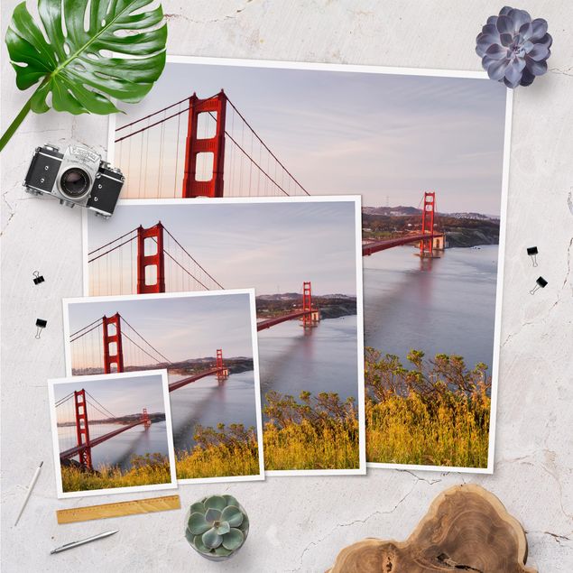 posters decorativos Golden Gate Bridge In San Francisco