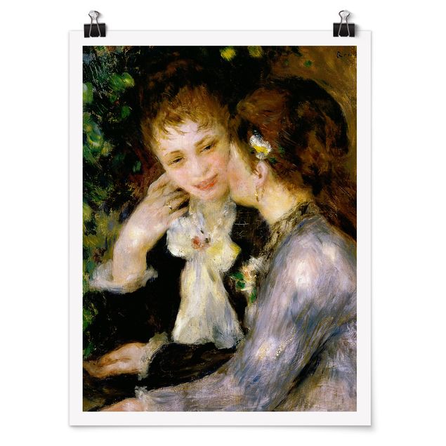 Posters quadros famosos Auguste Renoir - Confidences
