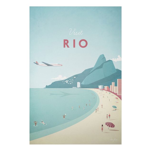 quadro com paisagens Travel Poster - Rio De Janeiro