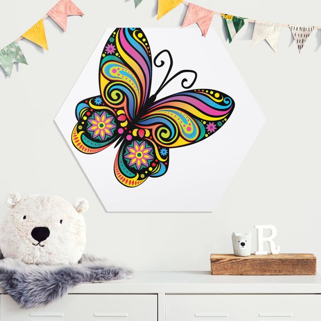quadro com borboleta No.BP22 Mandala Butterfly