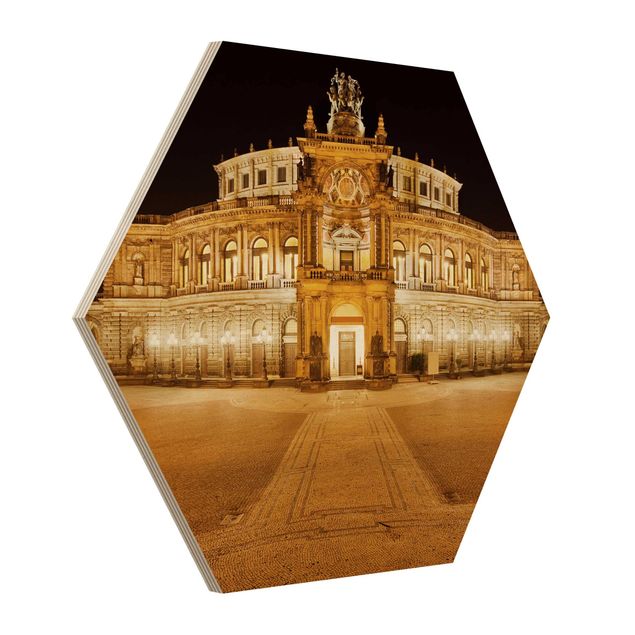 Quadros hexagonais Dresden Opera House