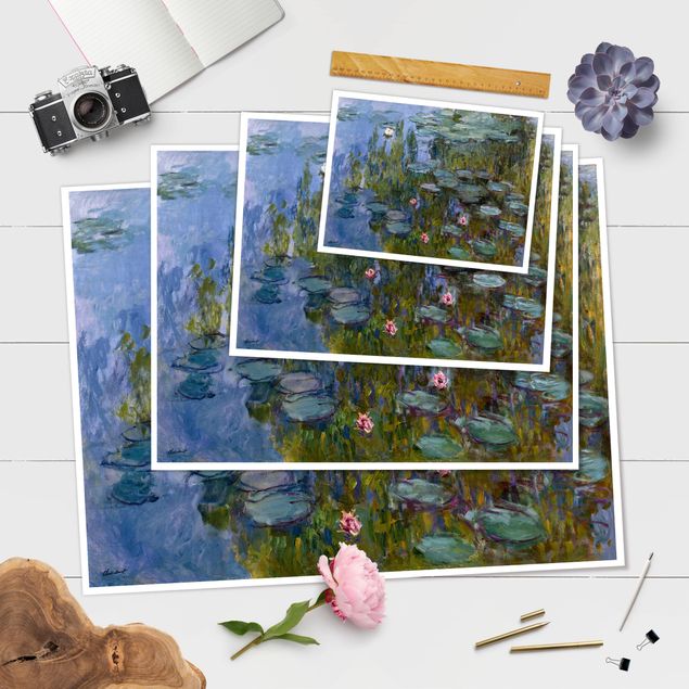 Quadros em lilás Claude Monet - Water Lilies (Nympheas)