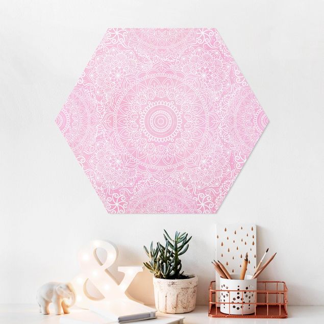 decoraçoes cozinha Pattern Mandala Pink