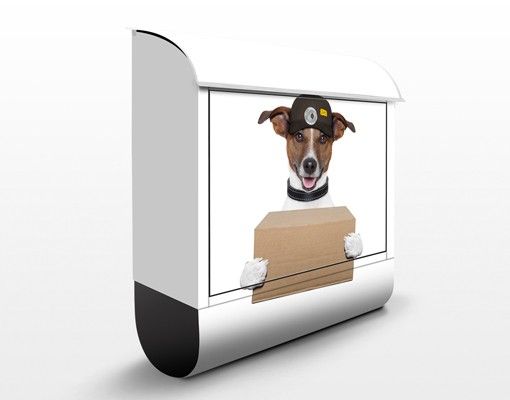 Caixas de correio animais Dog With Package