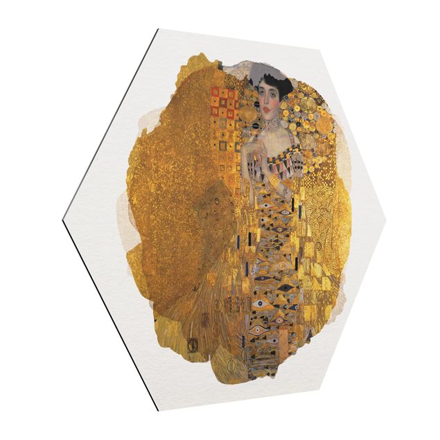 Quadros famosos WaterColours - Gustav Klimt - Portrait Of Adele Bloch-Bauer I