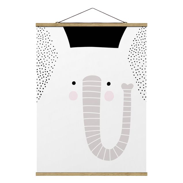 Quadros animais Zoo With Patterns - Elephant