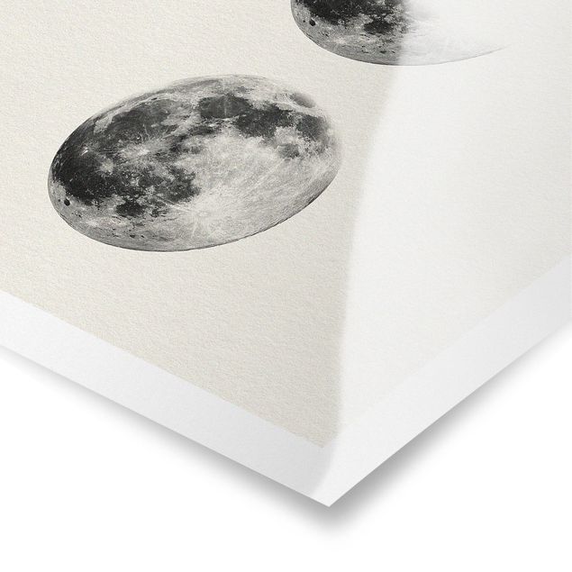 decoração quadros Three Moons