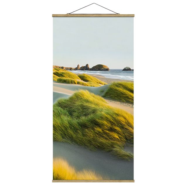 quadro de praia Dunes And Grasses At The Sea