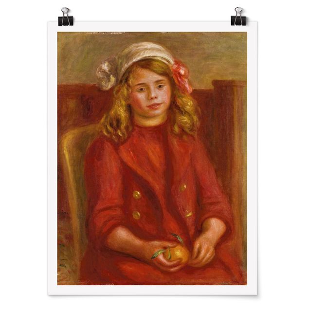 Posters quadros famosos Auguste Renoir - Young Girl with an Orange