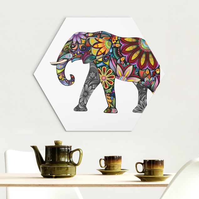 Quadros elefantes No.651 Elephant Pattern