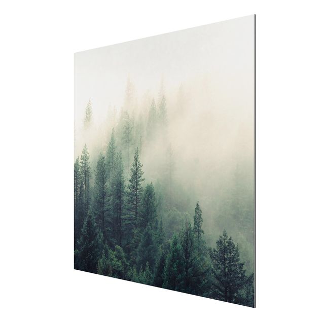 quadro com paisagens Foggy Forest Awakening
