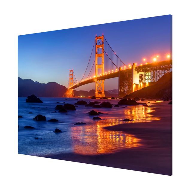 Quadros modernos Golden Gate Bridge At Dusk