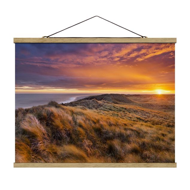 quadro decorativo mar Sunrise On The Beach On Sylt