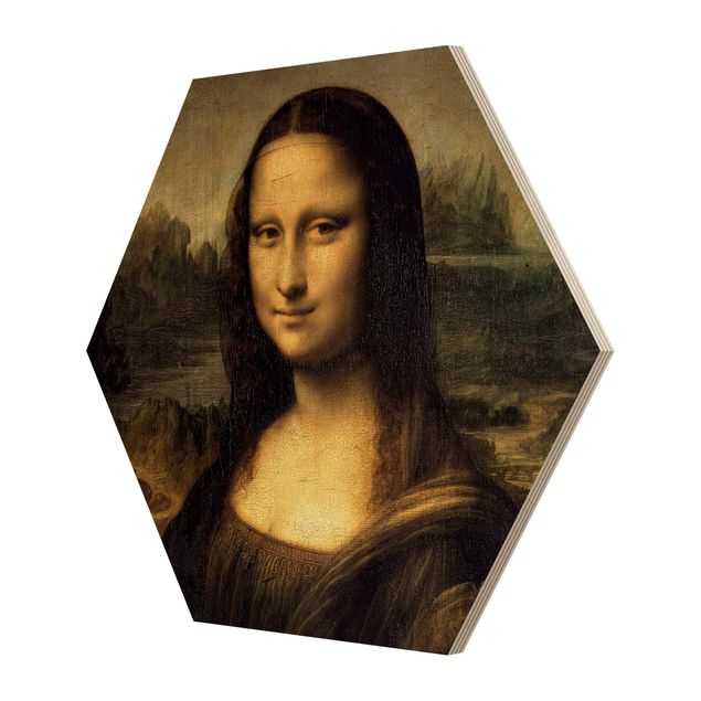 Quadros em madeira Leonardo da Vinci - Mona Lisa