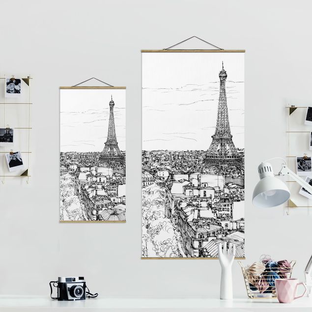 Quadros decorativos City Study - Paris