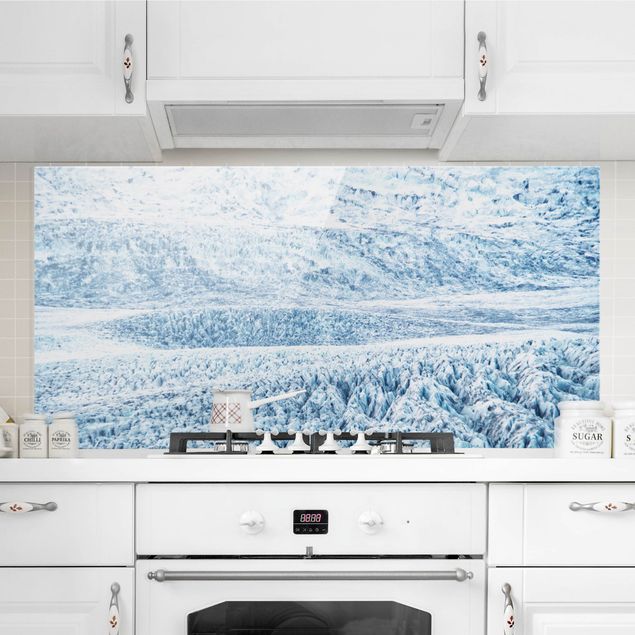 decoraçao para parede de cozinha Icelandic Glacier Pattern