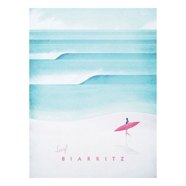 Quadros paisagens Travel Poster - Biarritz