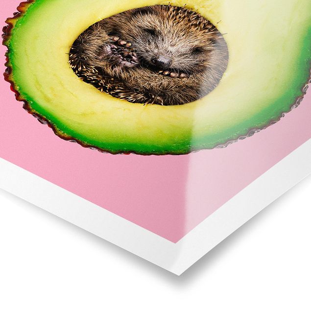 Quadros de Jonas Loose Avocado With Hedgehog