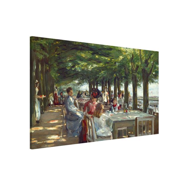 Quadros movimento artístico Impressionismo Max Liebermann - The Restaurant Terrace Jacob