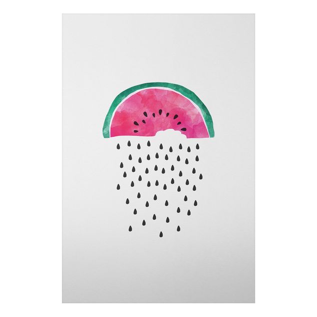 Quadros frutas Watermelon Rain