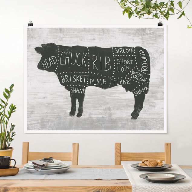 decoraçoes cozinha Butcher Board - Beef