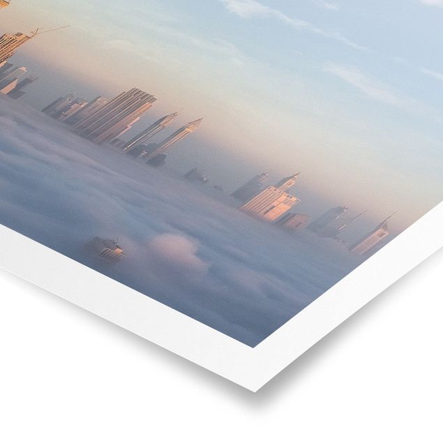 quadros decorativos para sala modernos Dubai Above The Clouds