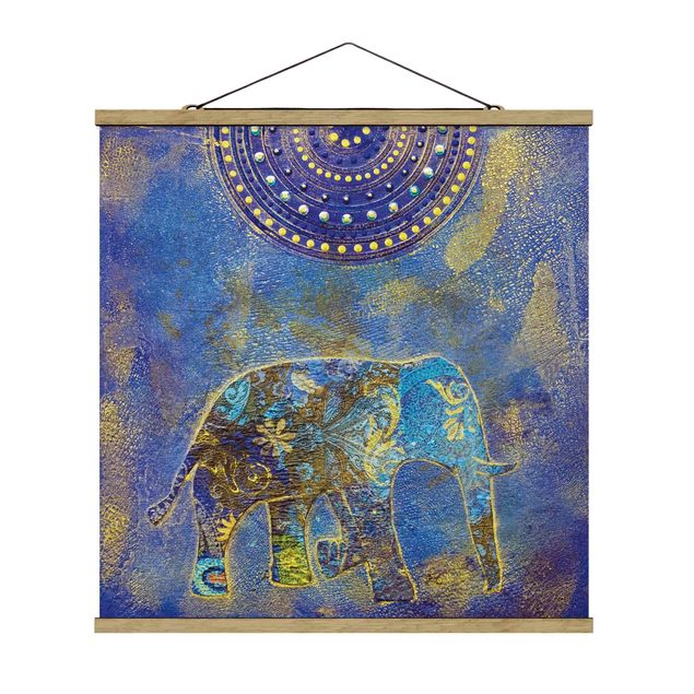 quadros decorativos para sala modernos Elephant In Marrakech