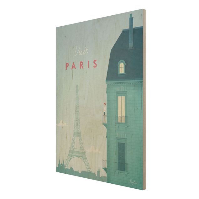 Quadros de Henry Rivers Travel Poster - Paris