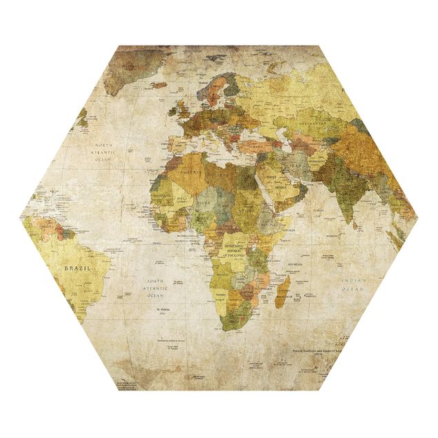 Quadros verdes World map