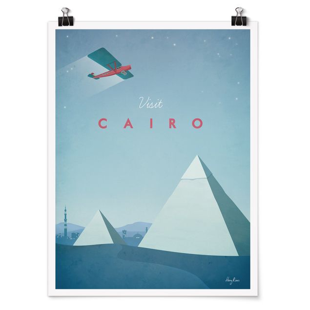 Posters quadros famosos Travel Poster - Cairo