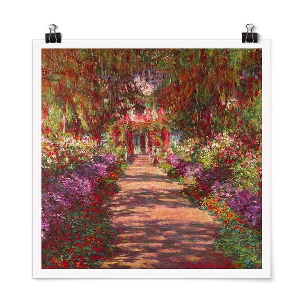 Quadros por movimento artístico Claude Monet - Pathway In Monet's Garden At Giverny