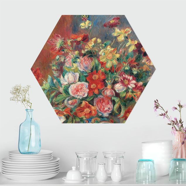 Quadros movimento artístico Impressionismo Auguste Renoir - Flower vase
