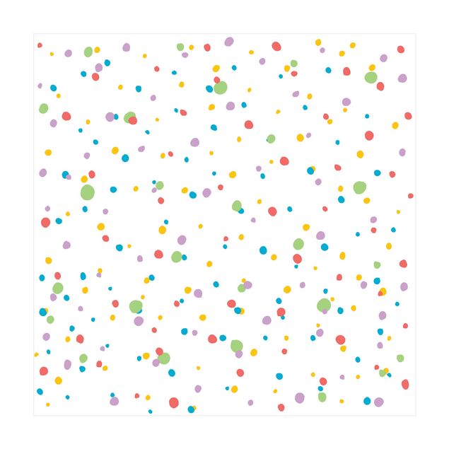 tapetes pequenos Drawn Little Dots Colourful