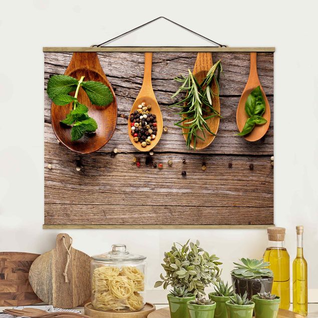 decoraçao para parede de cozinha Herbs And Spices