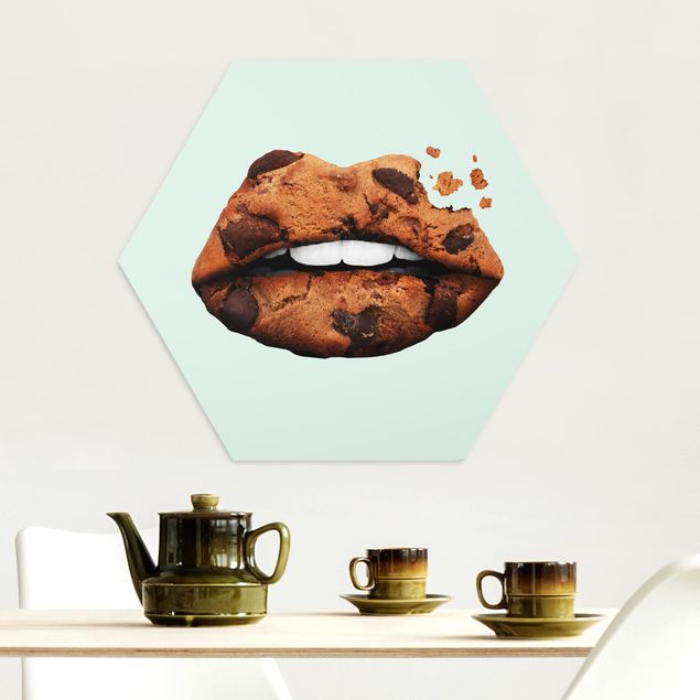 decoraçao cozinha Lips With Biscuit