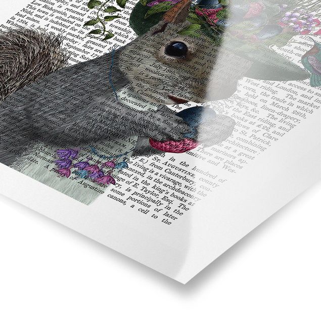 decoração quadros Fowler - Squirrel With Acorns