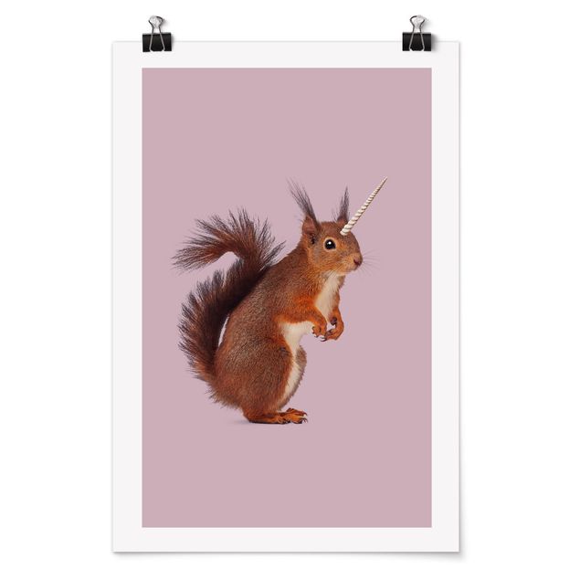 Posters animais Hold On, Squirricorn!