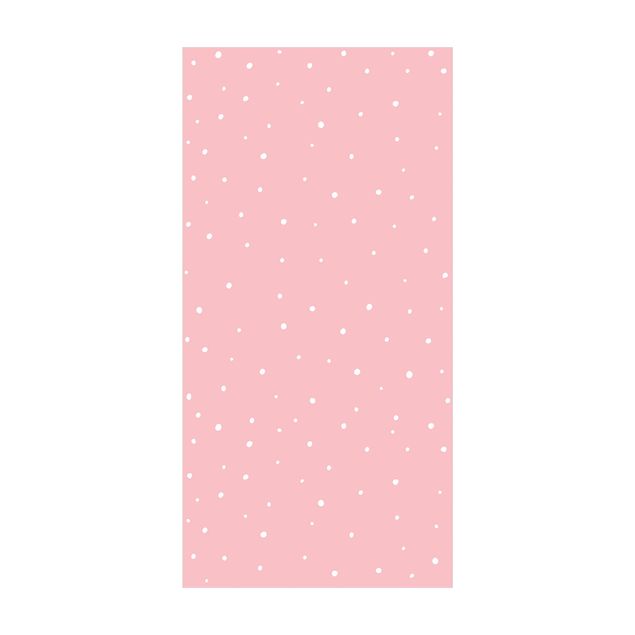 tapetes pequenos Drawn Little Dots On Pastel Pink