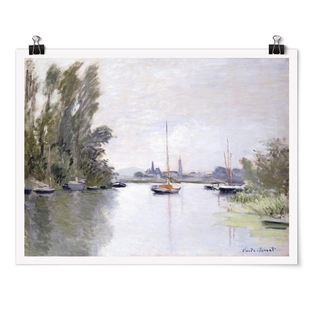 quadro com paisagens Claude Monet - Argenteuil Seen From The Small Arm Of The Seine