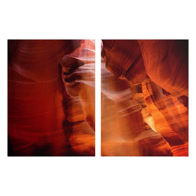 quadros modernos para quarto de casal Light Beam In Antelope Canyon