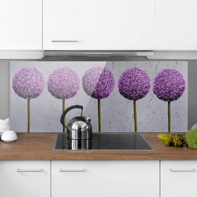 decoraçao para parede de cozinha Allium Ball Flower