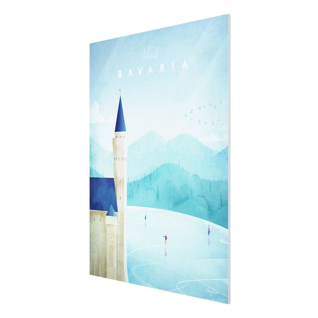Quadros famosos Travel Poster - Bavaria