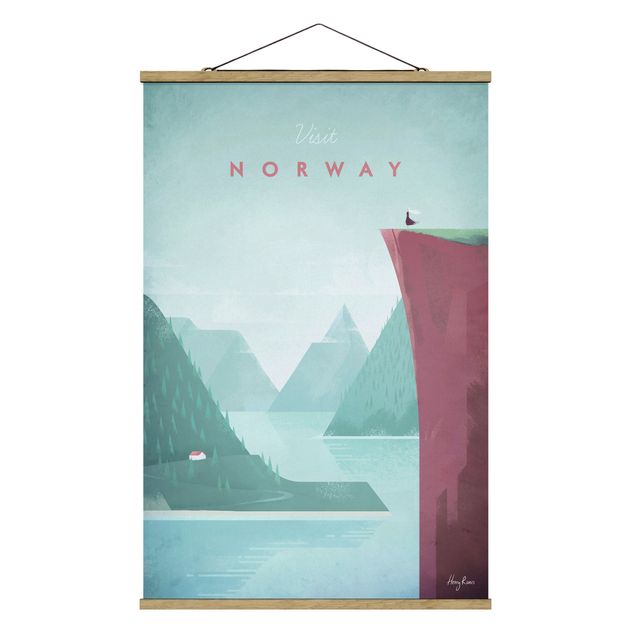 Quadros cidades Travel Poster - Norway