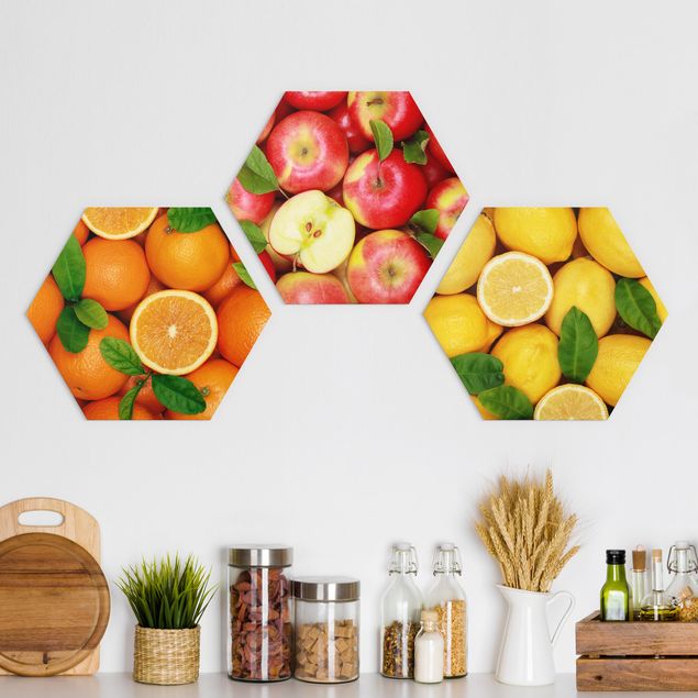 decoraçao para parede de cozinha Fresh Fruit