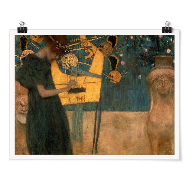 Posters quadros famosos Gustav Klimt - Music